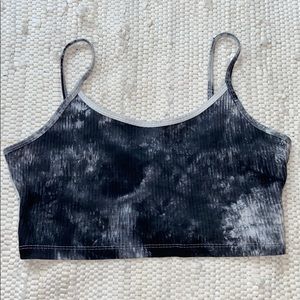 Black Tie Dye Tank Top